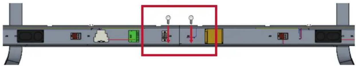 VIEWSONIC LD108121 - Raccordement du boîtier de commande du système à la base de sol - 2