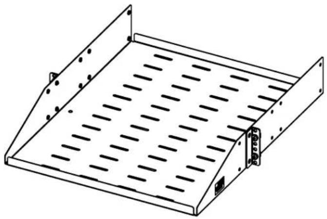 Tripp Lite SRSHELF2PUNIV - Étagère en porte-à-faux 2U smartrack® pour bâtis à 2 montants - 1