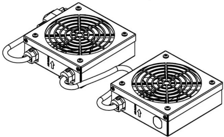 Tripp Lite SRXFANWM - Juego de Ventiladores de Techo para Instalación en Panel - 1