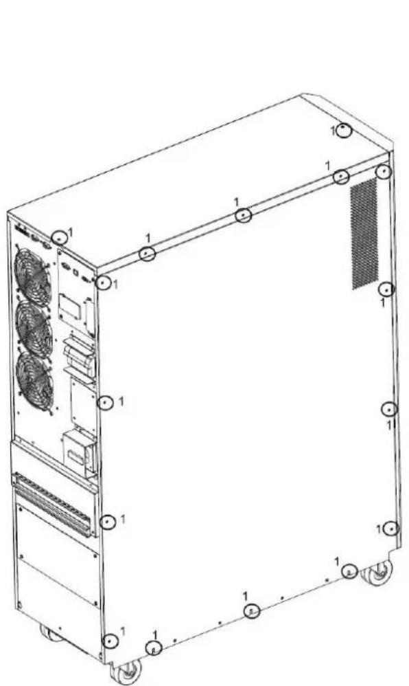 Tripp Lite S3M30KXNIB - Procedure de raccordement des batteries internes - 1