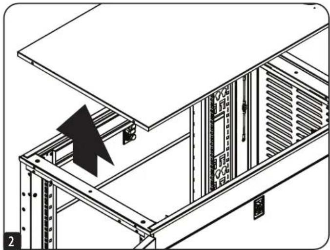 Tripp Lite SRSEHOOD - Installation du boîtier d'accès aux câbles résistant au ruissellement - 10