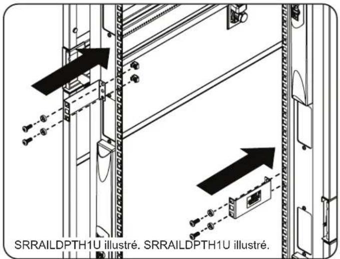 Tripp Lite SRRAILDPTH2U - À utiliser pour le montage en bâti de composants plus LONGS. - 1