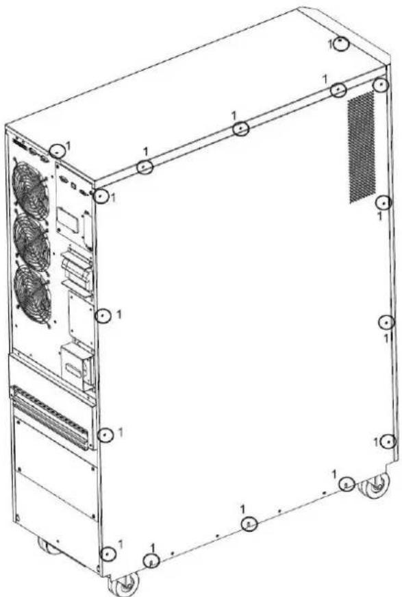 Tripp Lite S3M60KX - Internal Battery Connection Procedure - 1