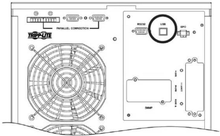 TRIPP-LITE PARALLEL CONNECTION RS232 USB EPO SNMP