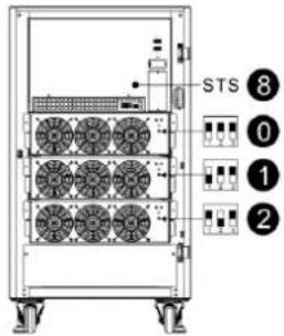 Tripp Lite S3M160KXD - Open Front Panel View - 1