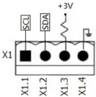 SCL SDA +3V X1 X1.1 X1.2 X1.3 X1.4