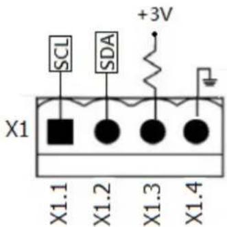 SCL SDA +3V X1 X1.1 X1.2 X1.3 X1.4