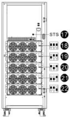 Tripp Lite S3M160KXD - Vista del Panel Frontal Abierto - 7