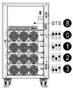 Tripp Lite S3M160KXD - Вид с открытой передней панелью - 2