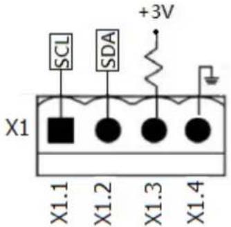 SCL SDA +3V X1 X1.1 X1.2 X1.3 X1.4