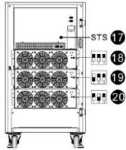 Tripp Lite S3M160KXD - Ansicht bei offener Frontplatte - 5