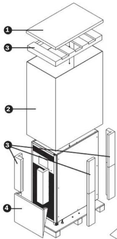 Technical diagram of a mechanical assembly with numbered components for identification