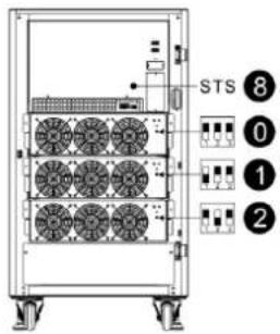 Tripp Lite S3M160KXD - Вид с открытой передней панелью - 1