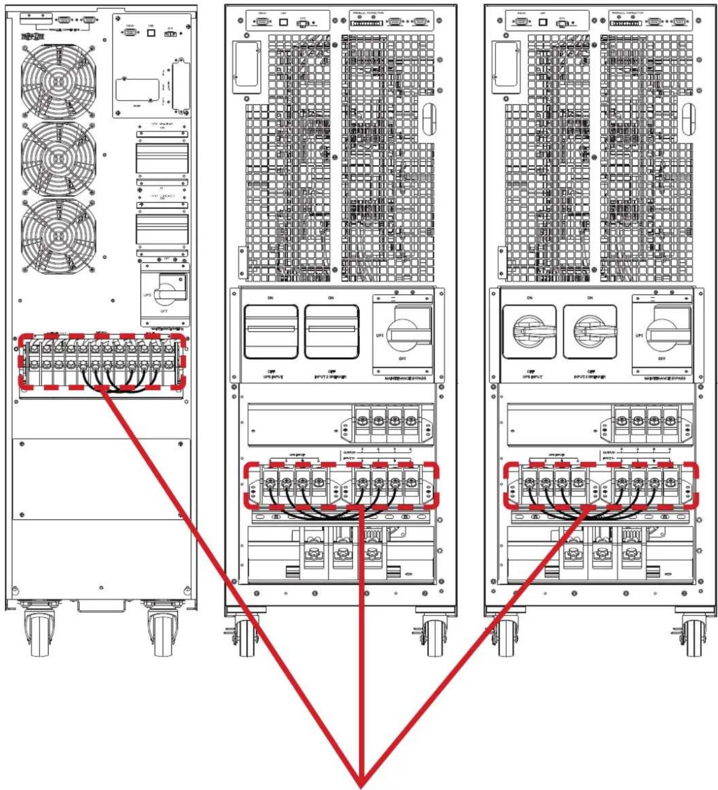 Tripp Lite S3M60KXD - Installation mit zwei Wechselstromeingängen - 1