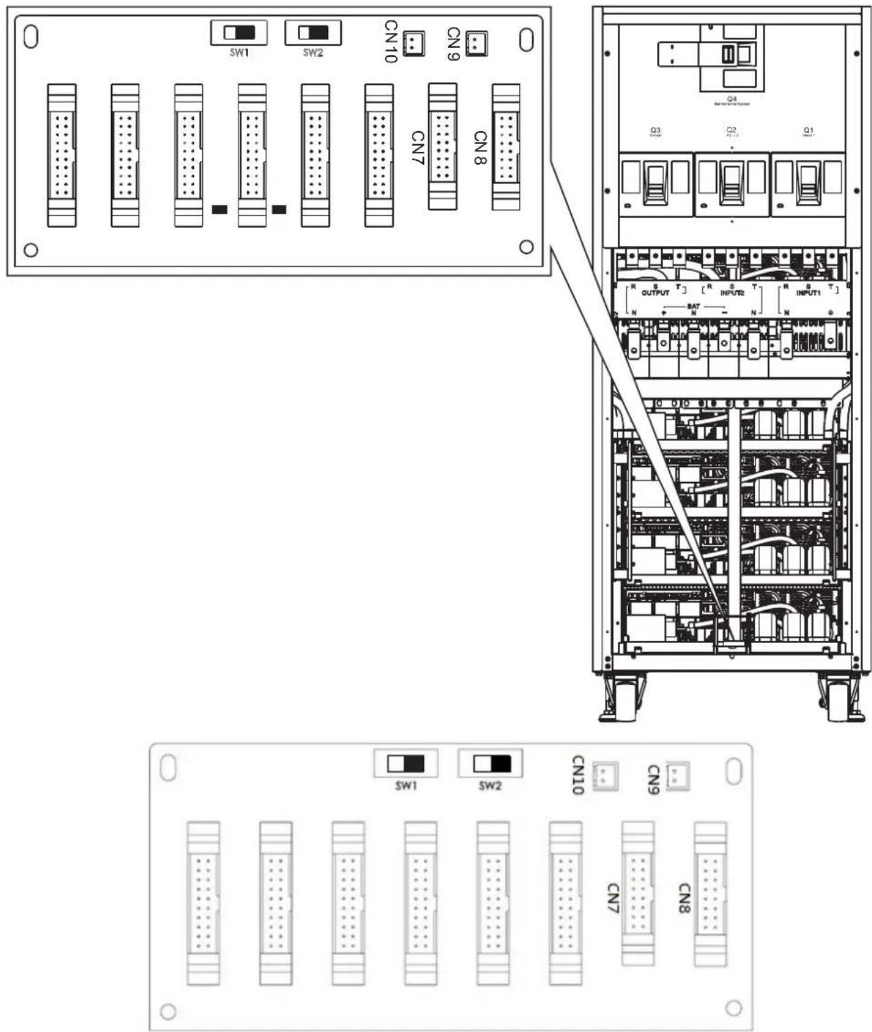 Tripp Lite S3M100KX - Configure el Tablero en Paralelo del UPS 1 - 1