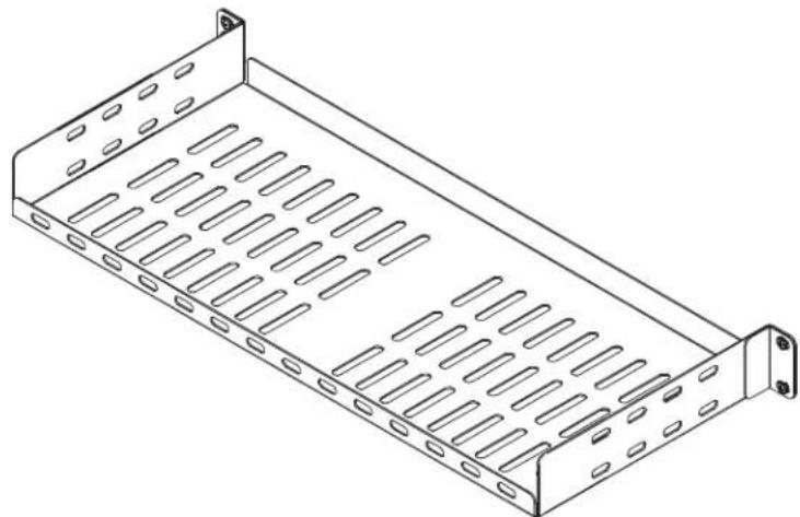 Tripp Lite SRSHELF2P1USHRT - SmartRack® 1U fixe de 17,78 cm (7 po) étagère profonde pour bâtis à 2 ou 4 montants - 1