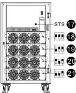 Tripp Lite S3M120KXD - Open Front Panel View - 6
