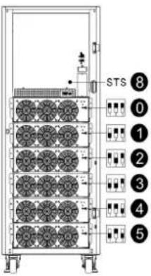Tripp Lite S3M120KXD - Open Front Panel View - 4