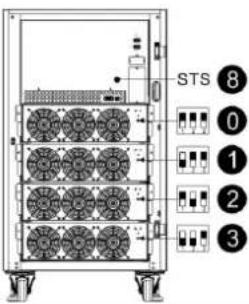 Tripp Lite S3M120KXD - Open Front Panel View - 2