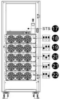 Tripp Lite S3M120KXD - Ansicht bei offener Frontplatte - 7