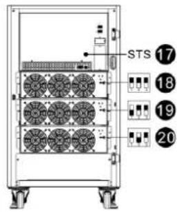 Tripp Lite S3M120KXD - Vista del Panel Frontal Abierto - 5