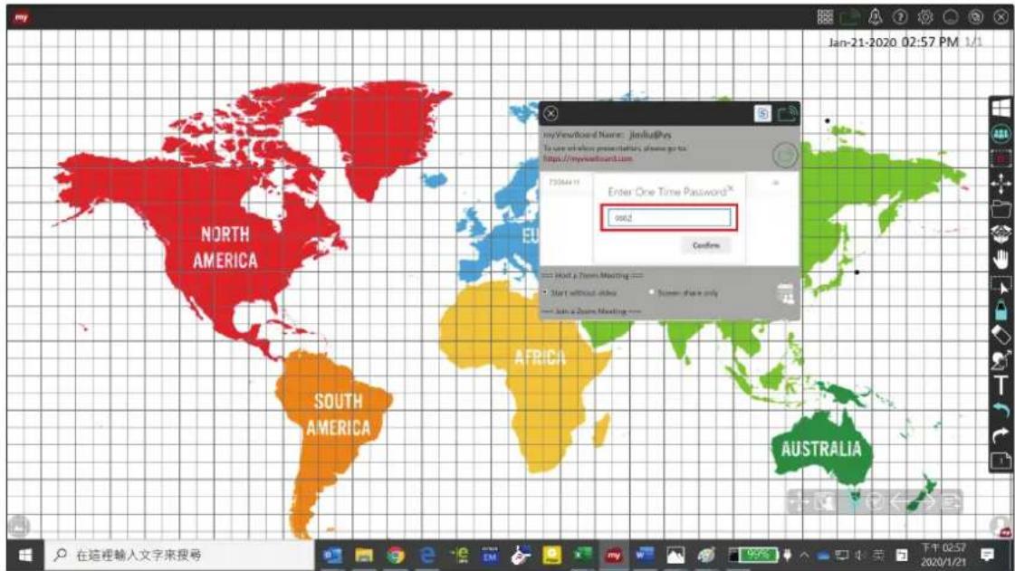 myViewBoard Name: JimiduPty To use all these presentations, please go to https://myreadboard.com 73564419 Enter One Time Password* 0002 Confirm http://Host & Deere Meeting Start without video Screen share only Join a Deere Meeting AUSTRALIA 在这里输入文字来搜寻 T 于 02:57 2020/1/21