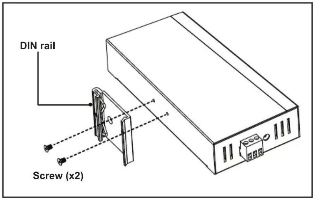 Tripp Lite U360004IND - Installation der Hardware für DIN-Schienen - 1