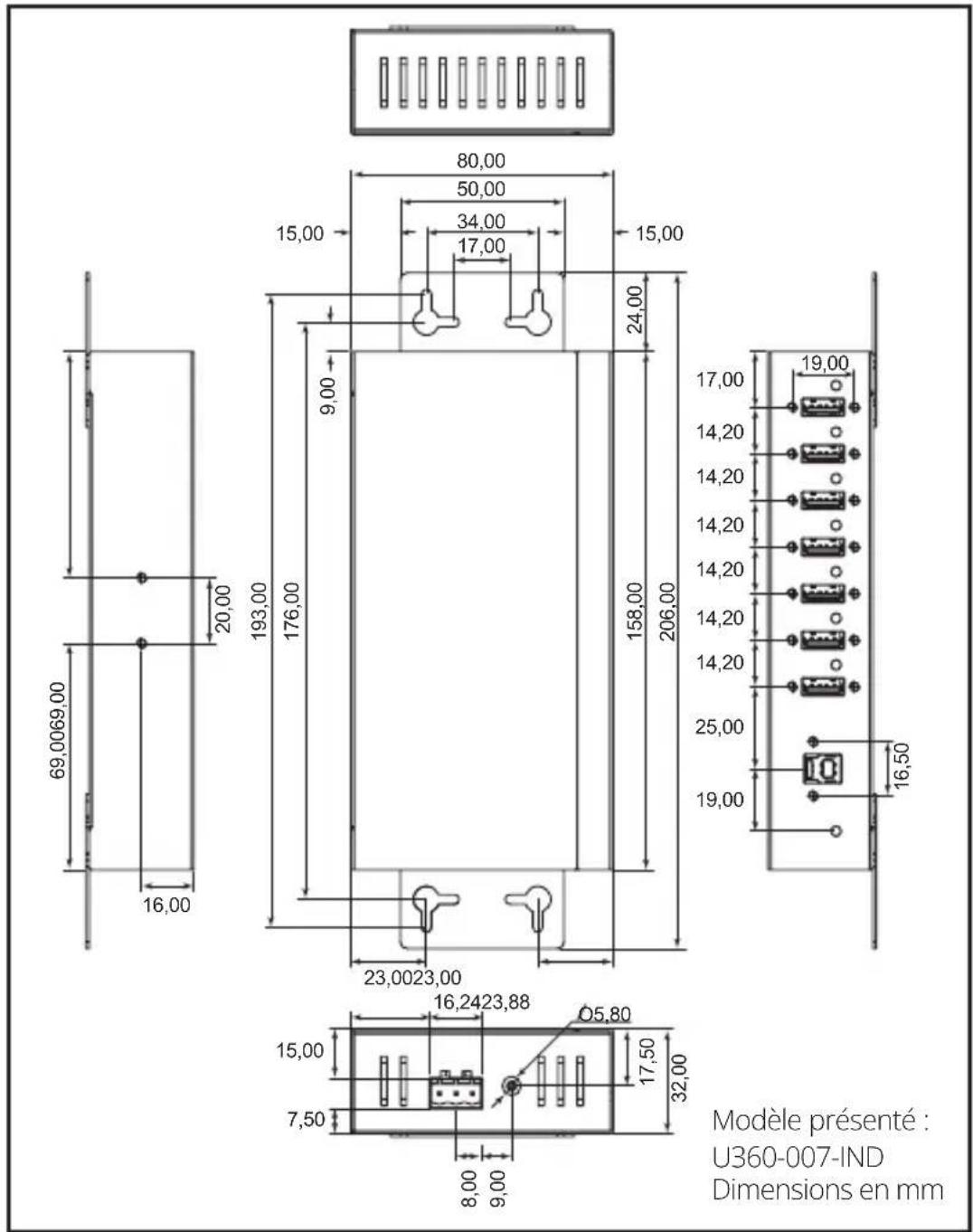 Tripp Lite U360004IND - Installation du kit de montage - 1