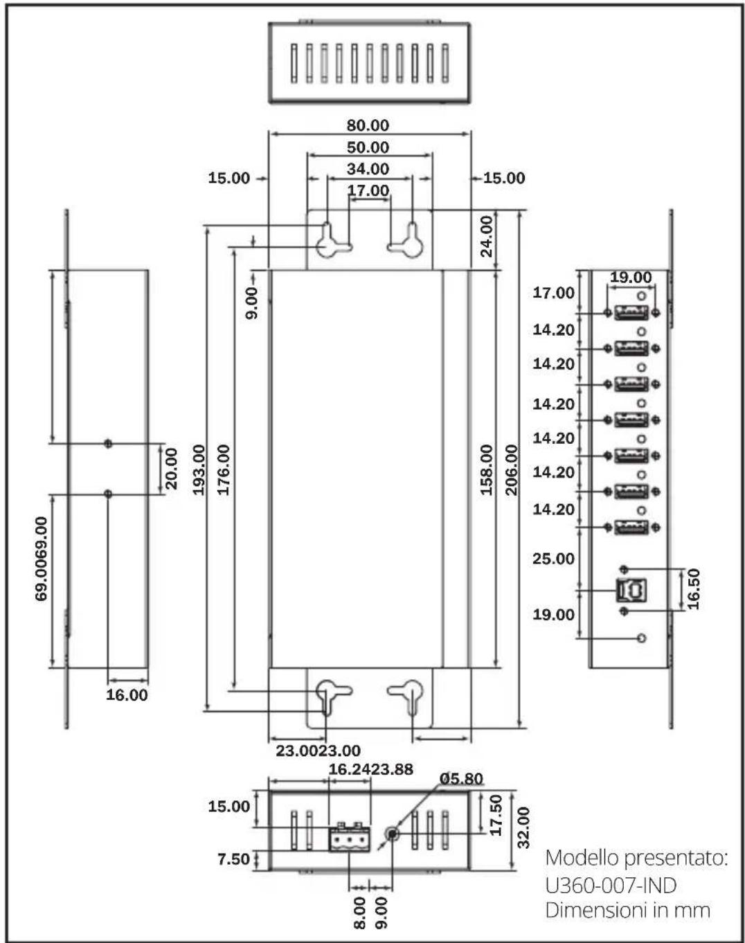 Tripp Lite U360004IND - Installazione del kit di montaggio - 1
