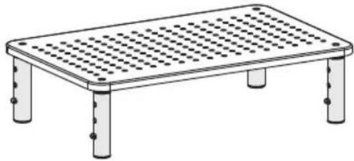 Tripp Lite MR1411M - Cornière pour base pour moniteur à hauteur réglable, en métal - 3