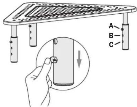 Tripp Lite MR1411M - Cornière pour base pour moniteur à hauteur réglable, en métal - 8