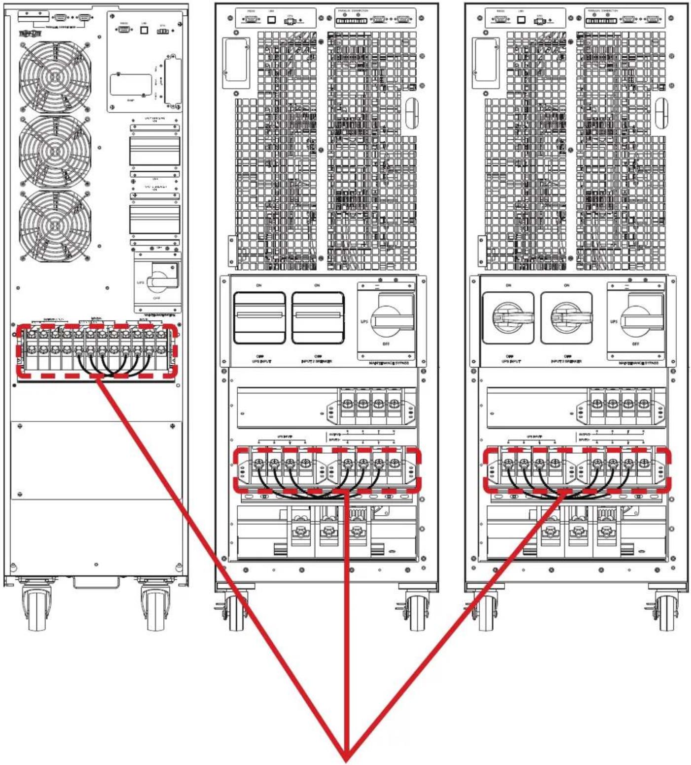 Tripp Lite S3M40KXDNIB - Installation double entrée CA - 1