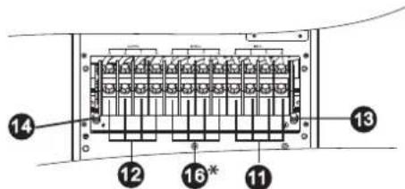 Tripp Lite S3M40KXDNIB - Vista del Panel Posterior - Modelos 30K y 40K - 3