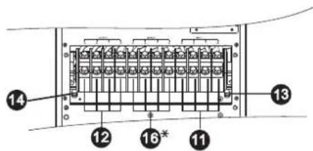 Tripp Lite S3M40KXDNIB - Rear Panel View - 30K and 40K Models - 3