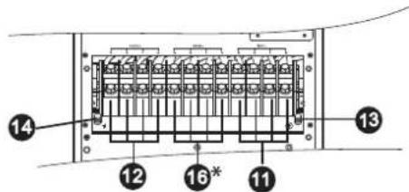 Tripp Lite S3M40KXDNIB - Ansicht der Hinterplatte - Modelle 30K und 40K - 3