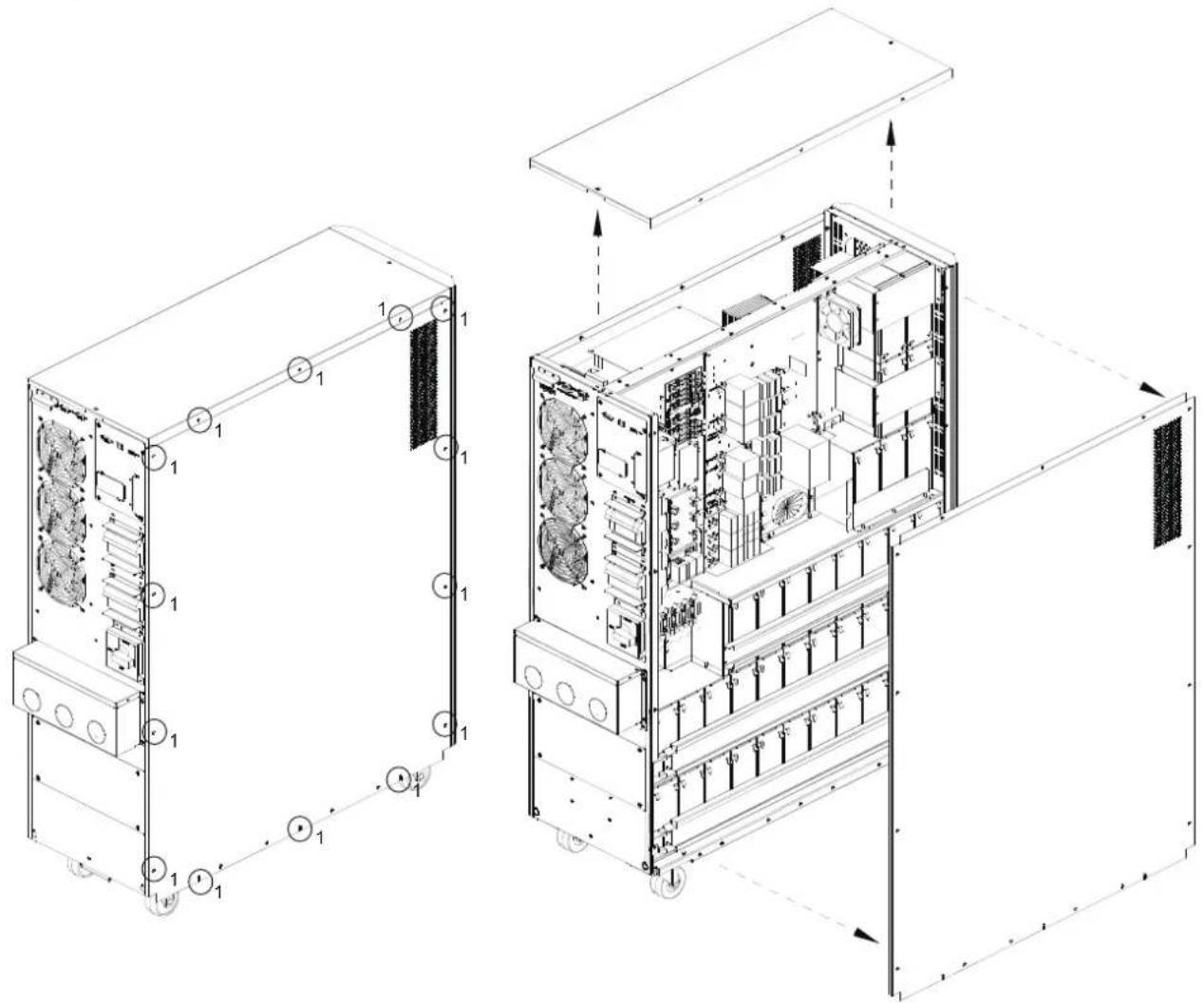 Tripp Lite S3M40KXDNIB - Internal Battery Connection Procedure - 1