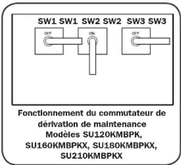 Tripp Lite SU100KMBPKX - Passer en mode de dérivation pour l'entretien - 1