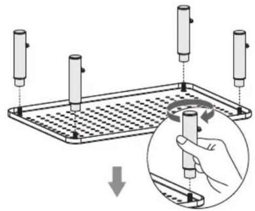 Tripp Lite MR1220M - Cornière pour base pour moniteur à hauteur régliable, en métal - 3