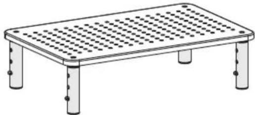 Tripp Lite MR1220M - Cornière pour base pour moniteur à hauteur régliable, en métal - 4