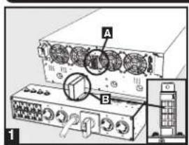 Tripp Lite SUPDMB710IEC - Connexion du module d'un SUPDM au module d'alimentation de l'UPS - 1