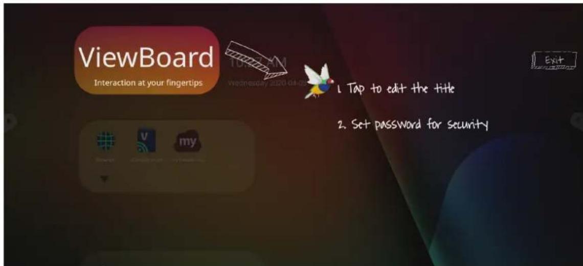 VIEWSONIC IFP8650E2 - Message vLauncher - 1