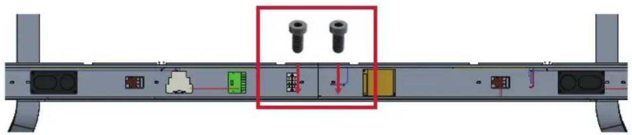 VIEWSONIC LDSTND003 - Connecting the System Control Box to the Floor Base - 2