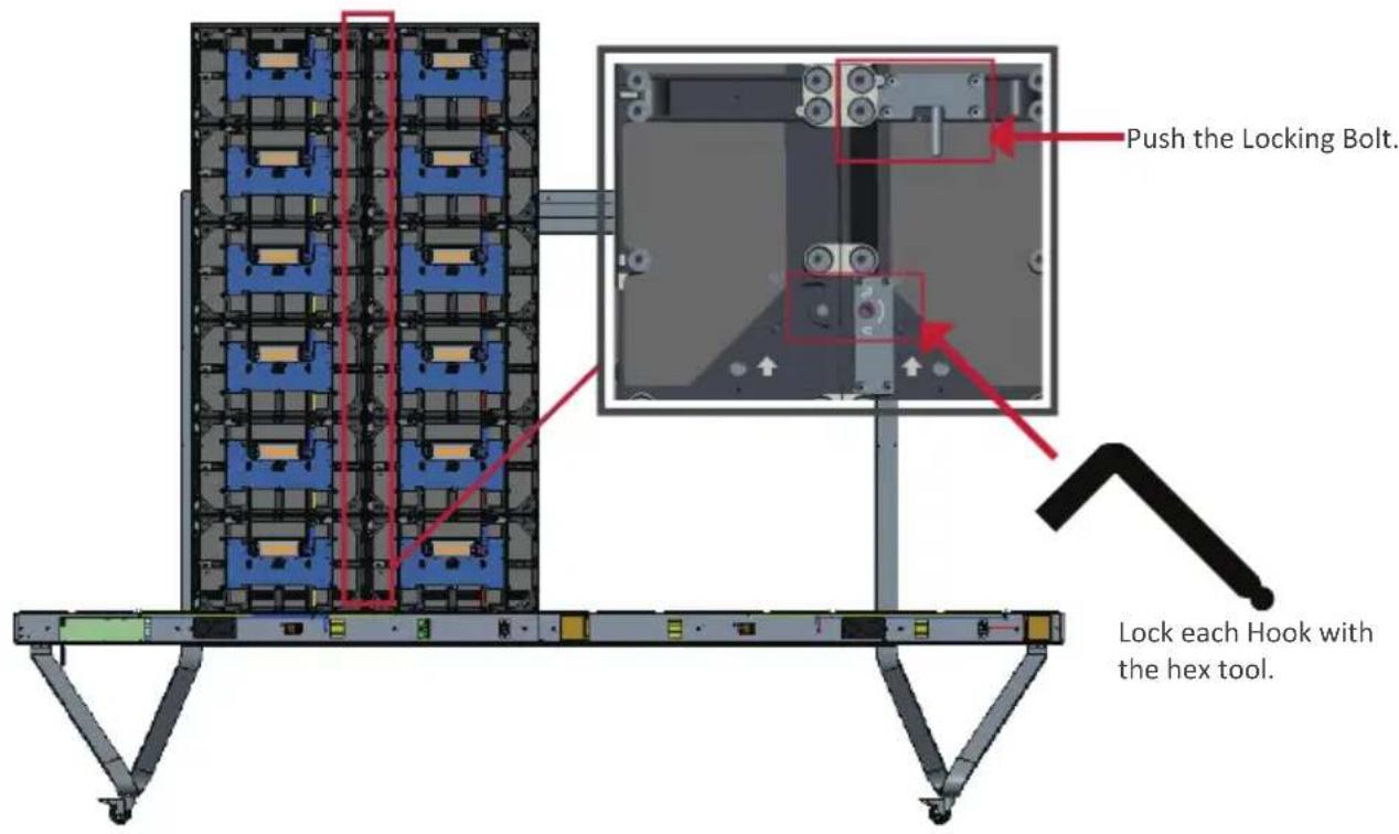VIEWSONIC LDSTND002 - Installing the Middle Cabinets - 5