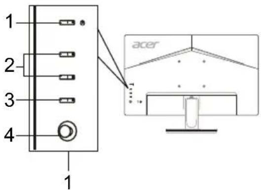 ACER K242HYLH - 将显示器连接至电脑 - 2