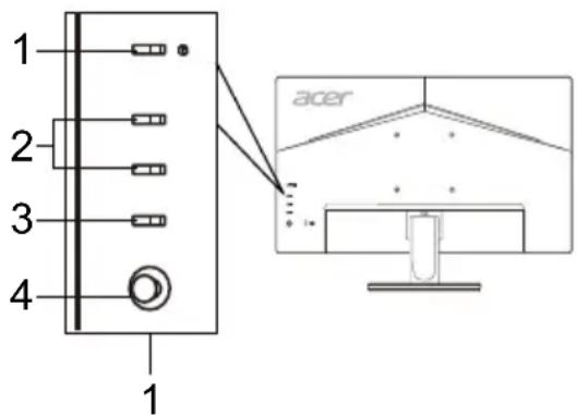 ACER K242HYLH - Monitoriaus prijungimas prie kompiuterio - 2