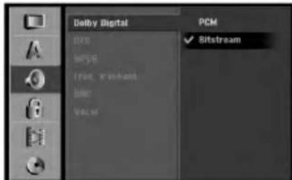 Dolby Digital PCM ✓ Bitstream