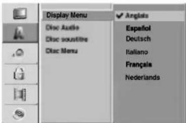 LG RH4840SVL - Menu affichage - 1