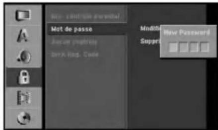 LG RH7828NSL - Réglage du mot de passe - 1