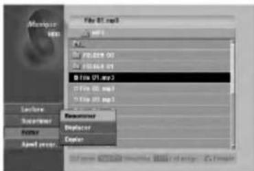 LG RH7828NSL - Attribution de nom à un fichier sur le disque dur - 1