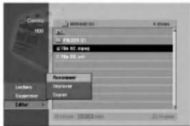 LG RH7828NSL - Options du menu cinéma - 1